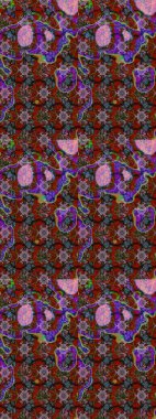 Eskiz Vintage Çiçek Deseni. Raster Kalça dokusu deseni.