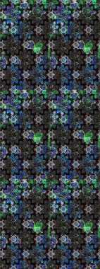 Of doodle elements. Hand drawn Raster illustration. Sketch flower pattern can be used for wallpaper, website background, wrapping paper, invitation, flyer, banner or website.