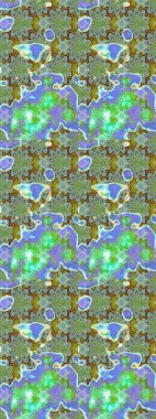 Çiçekli el çizimi çizimi deseni. Modern gelişim yeşil ve mavi raster arka plan duvar kâğıdı illüstrasyon klasik çizgili iz sürme desenli çiçekler, çiçekli süsler.