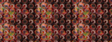 Küçük bir çiçekte eskiz deseni. Raster illüstrasyonu. Güzel kumaş deseni. Güzel çiçek arkaplanı..