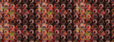 Küçük bir çiçekte eskiz deseni. Raster illüstrasyonu. Güzel kumaş deseni. Güzel çiçek arkaplanı..