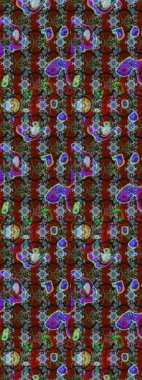 Küçük çiçekte güzel bir desen var. Doğa. Çiçek kolajı. Çiçek kompozisyonu. Raster deseni. - Kırmızı ve kahverengi çiçekler. Çiçek arka planı.