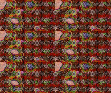 Renkli Bahar Teması eskiz kalıbı. Raster. Düz Çiçek Elementleri Tasarımı.