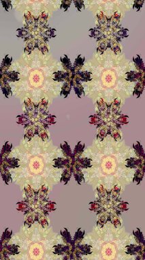 El çizimi. Çiçekli eskiz deseni. Suluboya çizimi. Çiçekler bej ve gri renklerde.