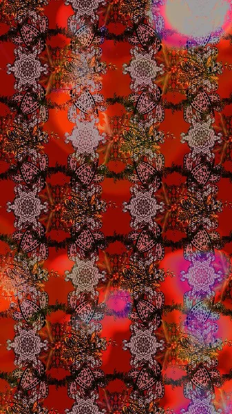 Kahverengi ve kırmızı renkte çiçekler. Renkli Yaz Temalı eskiz kalıbı. Düz Çiçek Elementleri Tasarımı. Çiçekli retro deseni çiz.