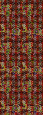 Raster suluboya çiçek deseni, narin çiçekler, kahverengi ve kırmızı çiçekler, tebrik kartı şablonu. Güzel kumaş deseni.