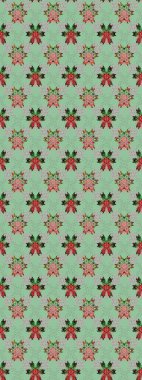 Kabile sanatı boho baskısı, klasik çiçek arkaplanı. Arkaplan dokusu, duvar kağıdı, çiçek teması, tarafsız ve gri renkler. Soyut etnik raster çizim kalıbı.