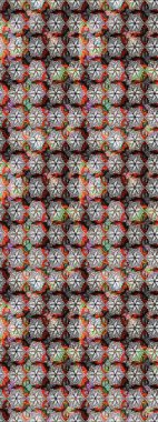 Çiçekli çiçek deseni, suluboya. Raster deseni. Küçük çiçekte güzel bir çiçek deseni..