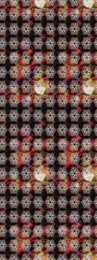 Nazik, sevimli çiçek arkaplanı. Çiçekli karalama şeklinde Raster çiçek deseni. Siyah ve kahverengi renkte çiçekler.