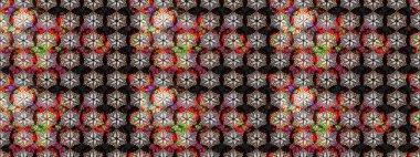 Eskiz Vintage Çiçek Deseni. Raster Kalça dokusu deseni.