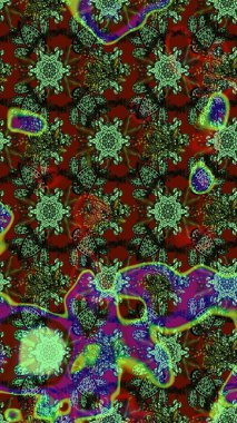 Küçük çaplı çiçeklerdeki basit şirin desenler. Tekstil veya kitap kapakları, imalat, duvar kağıtları, baskı, hediye paketi ve yapıştırma kitabı için çiçek eskizi geçmişi. Raster illüstrasyonu.