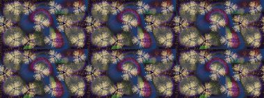 Poster ya da kapak için arka plan. Şirin, zarif çiçekler Raster illüstrasyonu. Davetiye ve kartpostal tasarımı için dekoratif çiçek unsurları. Tekstil için figür. Yapraklı kusursuz desen.