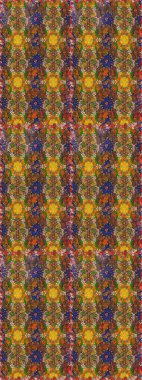 Güzel kumaş deseni. Raster suluboya deseni, narin çiçekler, kahverengi ve turuncu çiçekler, tebrik kartı şablonu..