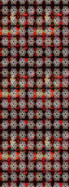 Küçük çiçekteki sevimli çiçek deseni. Robot resim. Raster illüstrasyonu.