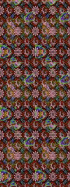 Nazik romantik baskı. Raster güzel bir çiçek deseni çizmiş. Kahverengi ve gri renkli çiçekler. Bahar mevsimi. Tatil havası..