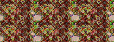 Eskiz arkaplan modeli. Raster - stok. Vadinin çiçekleri kahverengi ve kırmızı renklerde. Suluboya, elle çizilmiş.