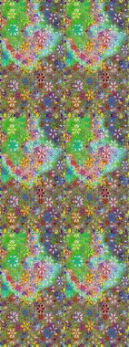 Yeşil ve nötr renklerde çiçeklerle kusursuz çiçek deseni. Çiçekler suluboya tarzında yeşil ve nötr renklerde.