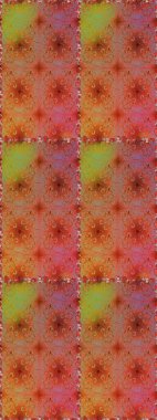 Raster Illustrasyon 'da moda olmayan çiçek deseni. Kahverengi ve pembe renkli çiçekler. Düz Çiçek Elementleri Tasarımı. Renkli Yaz Temalı Kusursuz Arkaplan.