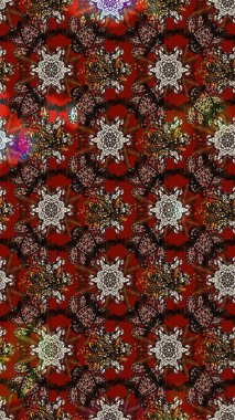 Yaz çiçekleri teması. El çizimi, soyut ve süslü elementler. Klasik çiçekler. Kahverengi ve kırmızı renkler. Suluboya resim taklit Raster illüstrasyonu.