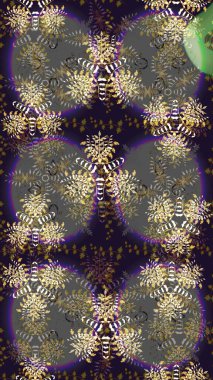 Sorunsuz çiçek deseni kaydırma kağıt, davet, el ilanı, afiş veya Web sitesi Web sitesi arka plan duvar kağıdı için kullanılabilir. Elle çizilmiş Raster resim. Parlak unsurları.