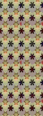 Renkli Bahar Teması eskiz kalıbı. Raster. Düz Çiçek Elementleri Tasarımı.