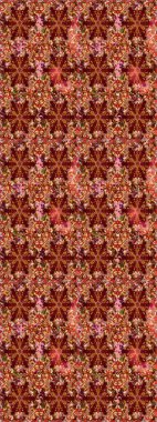 Tekstil için figür. Davetiye ve kartpostal tasarımı için dekoratif çiçek unsurları. Poster ya da kapak için arka plan. Şirin, zarif çiçekler Raster illüstrasyonu. Yapraklı çizim deseni.