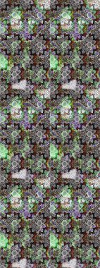 Cute flower raster pattern. Colour Summer Theme sketch pattern Background. Flowers on gray and neutral colors. Flat Flower Elements Design.