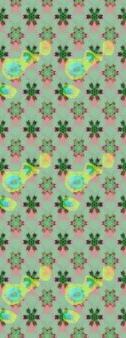 Tomurcukları papatya çiçekleri olan sevimli bir çiçek deseni. Raster illüstrasyonu. Eski usul. Miles Fleur, süslü püslü bir süs. Kumaş, tekstil, duvar kağıdı baskısı için. Taslak arkaplan.