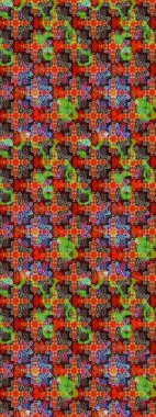 Raster illustration. Exotic flowers, botanical bright classic nature on red and brown colors. Watercolor set of vintage floral tropical natural elements.