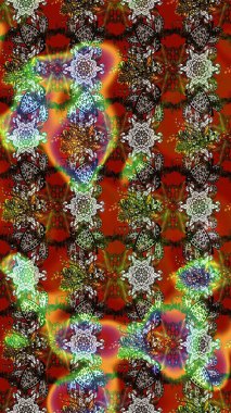 Tekstil, kumaş, kapaklar, duvar kağıtları, baskı, naylon, koleksiyon defteri, örgü, dekupaj için güzel bir eskiz. Küçük kahverengi ve kırmızı çiçeklerle oldukça kaliteli besin torbası deseni.