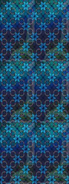 Eski moda arka plan. Çiçek çelengi. Güzel, parlak, pürüzsüz kumaş, tuval. Raster illüstrasyonu. Şablon, pürüzsüz, çiçekli kenar. Kıvırcık, parlak örgü.