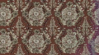 Renkli unsurlarla hareketli arka plan görüntüleri. Çiçekler. Eski model. Bayrak tarzı. Video kaydı. Şablon. Döngü. Kusursuz.. 