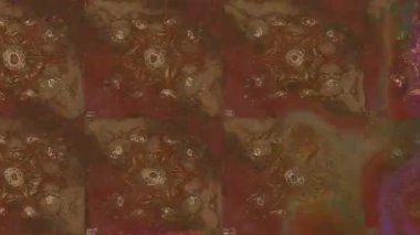 Renkli unsurlarla hareketli arka plan görüntüleri. Çiçekler. Eski model. Bayrak tarzı. Video kaydı. Şablon. Döngü. Kusursuz.. 