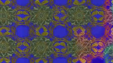 Renkli unsurlarla hareketli arka plan görüntüleri. Çiçekler. Eski model. Bayrak tarzı. Video kaydı. Şablon. Döngü. Kusursuz.. 