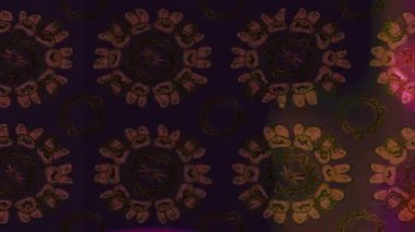 Renkli unsurlarla hareketli arka plan görüntüleri. Çiçekler. Eski model. Bayrak tarzı. Video kaydı. Şablon. Döngü. Kusursuz.. 