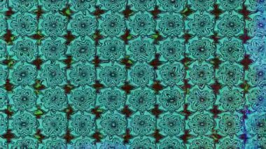 Renkli unsurlarla hareketli arka plan görüntüleri. Çiçekler. Eski model. Bayrak tarzı. Video kaydı. Şablon. Döngü. Kusursuz.. 