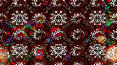 Düz Çiçek Elementleri Tasarımı. Güzel kumaş deseni. Raster çiçekli arka plan. Renkli Yaz Temalı eskiz kalıbı. Güzel eskiz şekli. Yazdır.