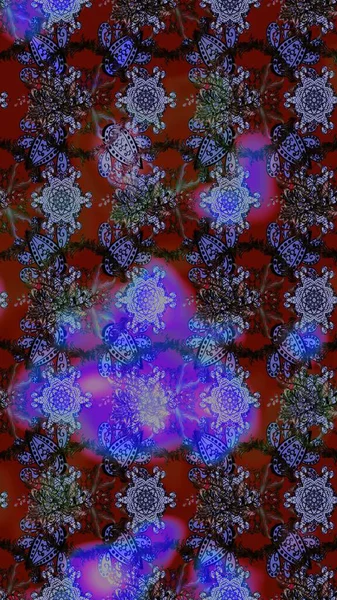 Raster - stok. Mor ve kırmızı çiçekli eskiz deseni, suluboya çiçek deseni, şirin çiçek, duvar kağıdı, kart veya kumaş için fayanslı.