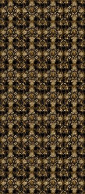 Raster oriental ornament. Seamless golden pattern. Golden pattern on pleasant colors with golden elements.