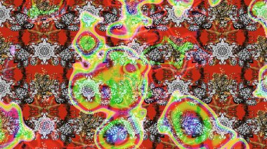 Çiçekler suluboya eskiz deseni. Raster Stili kumaş deseni.