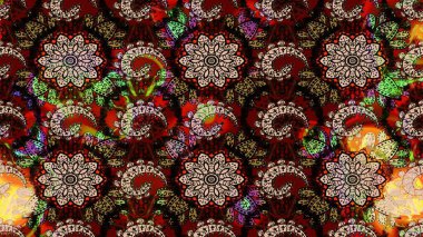 Siyah ve kahverengi renkler üzerine çiçek desenli eskiz, el yapımı papatyalar, papatyalar. Tekrarlayan çiçek arkaplanı, zarif siyah ve kahverengi çiçek duvar kağıdı.