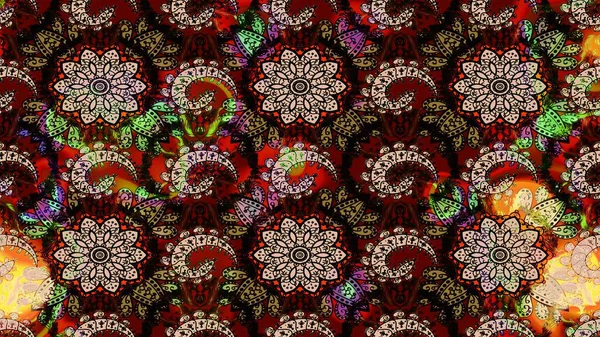 Siyah ve kahverengi renkler üzerine çiçek desenli eskiz, el yapımı papatyalar, papatyalar. Tekrarlayan çiçek arkaplanı, zarif siyah ve kahverengi çiçek duvar kağıdı.