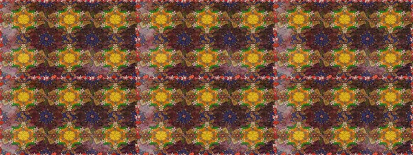 Düz Çiçek Elementleri Tasarımı. Raster illüstrasyonu. Renkli Bahar Temalı Kusursuz Arkaplan. Güzel kumaş deseni. Kusursuz çiçek deseni. Asya tekstil tarzında.