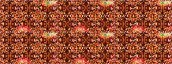 Düz Çiçek Elementleri Tasarımı. Raster illüstrasyonundaki çiçek desenli çizim. Renkli Bahar Teması eskiz kalıbı. Süslü kumaş deseni.