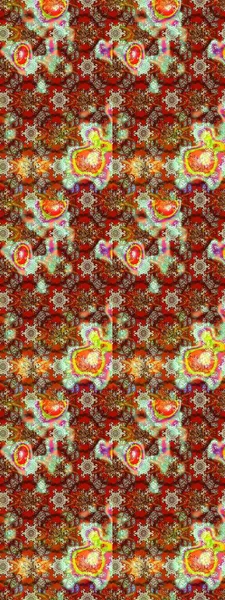 Sevimli çiçek raster deseni. Renkli Bahar Teması eskiz kalıbı. Düz Çiçek Elementleri Tasarımı. Kahverengi ve kırmızı renkte çiçekler.