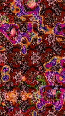 Çizim raster deseni. Çiçek arkaplan. Güzel kumaş deseni.