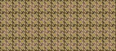 Çiçek süsü kumaş deseni, cam, çiçek desenli metal kahverengi, bej ve altın elementli nötr renkler. Klasik raster altın pürüzsüz desen.