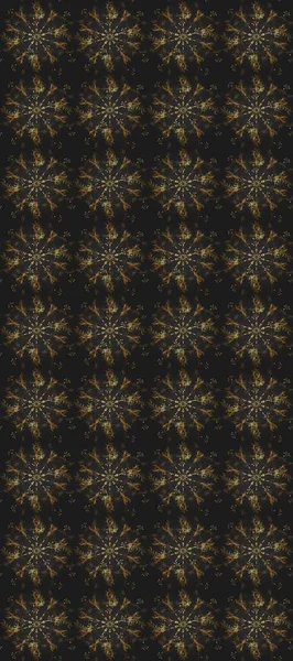 Kusursuz raster arka plan. Duvar kâğıdı barok, İspanyol kumaşı. Gri ve kahverengi renklerde altın elementler. Çiçek deseni. Şekil grafik deseni.