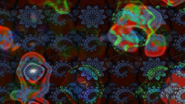 Kahverengi ve mavi renkli çiçekler. Küçük çiçekte sevimli çiçek deseni var..