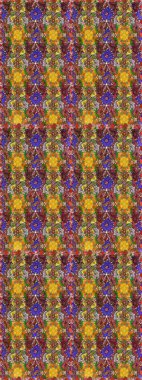 Kahverengi ve sarı renkte güzel çiçekler, suluboya çiçek desenli, duvar kağıdı, kart ya da kumaş için fayanslı eskizler. Raster..